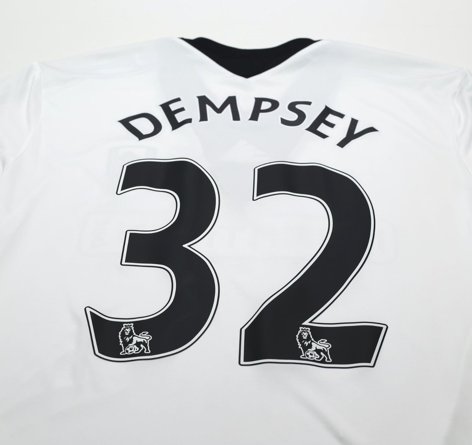 2013/14 DEMPSEY #32 Fulham Vintage adidas LS Formotion Home Football Shirt L/XL