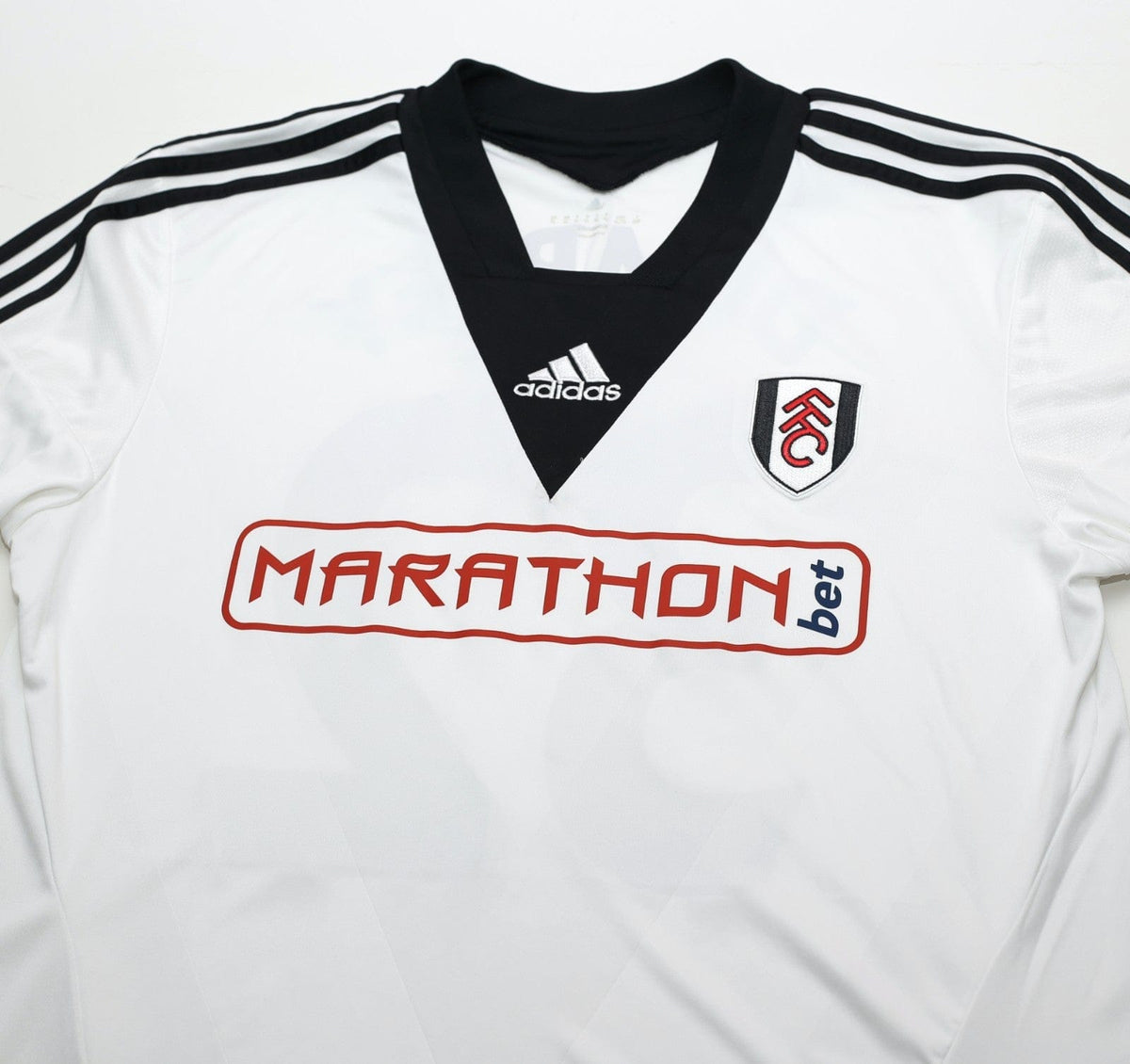 2013/14 DEMPSEY #32 Fulham Vintage adidas LS Formotion Home Football Shirt L/XL