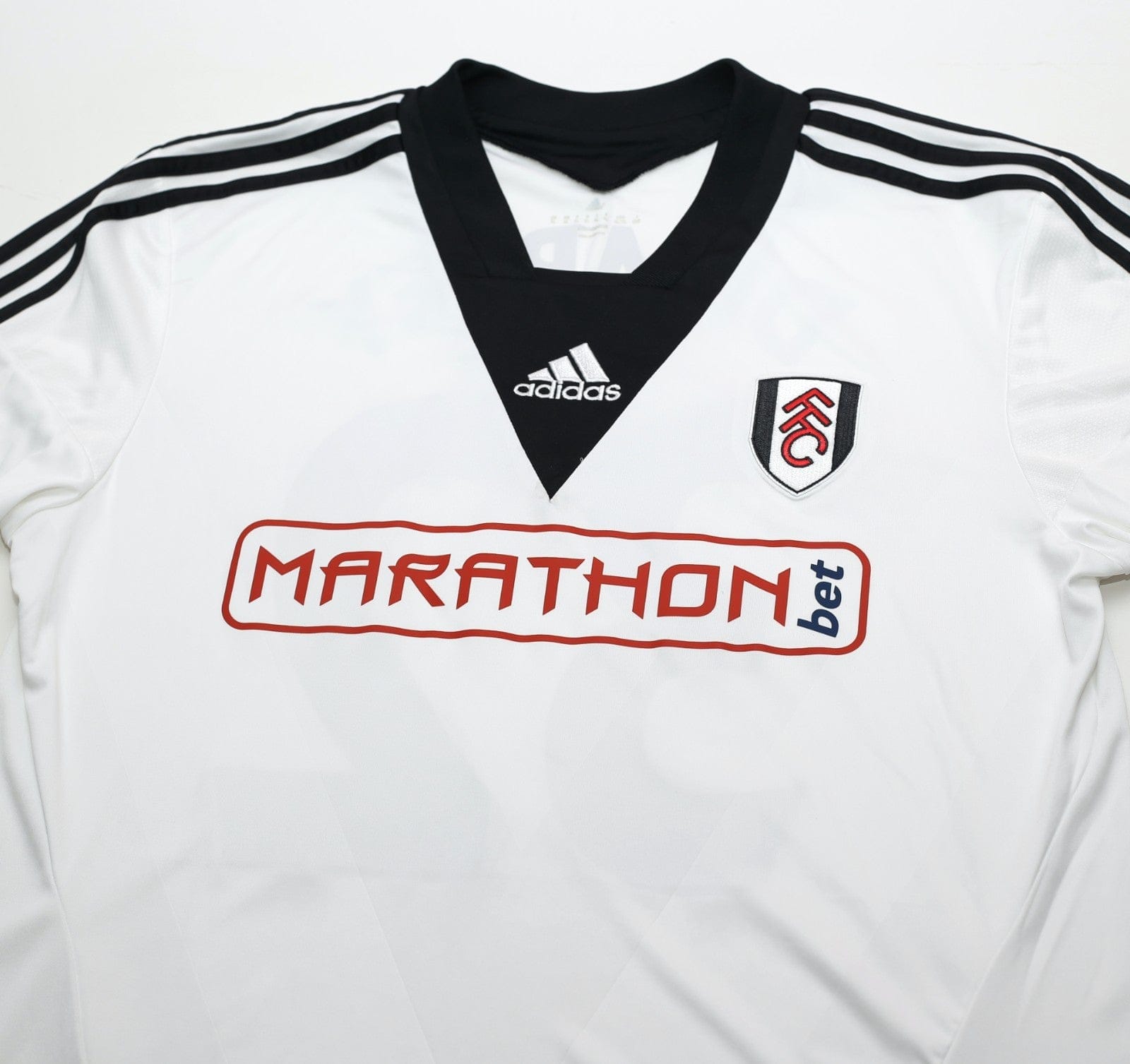 2013/14 DEMPSEY #32 Fulham Vintage adidas LS Formotion Home Football Shirt L/XL