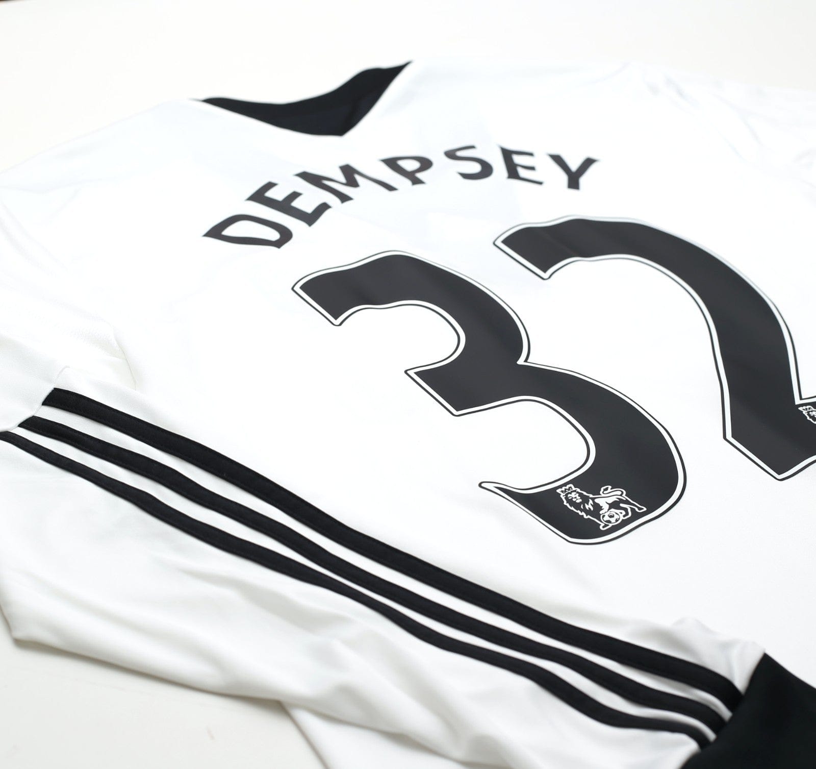 2013/14 DEMPSEY #32 Fulham Vintage adidas LS Formotion Home Football Shirt L/XL
