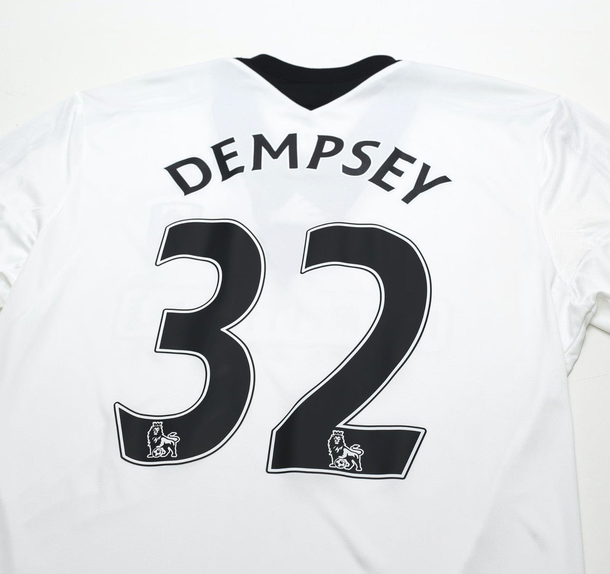 2013/14 DEMPSEY #32 Fulham Vintage adidas LS Formotion Home Football Shirt L/XL