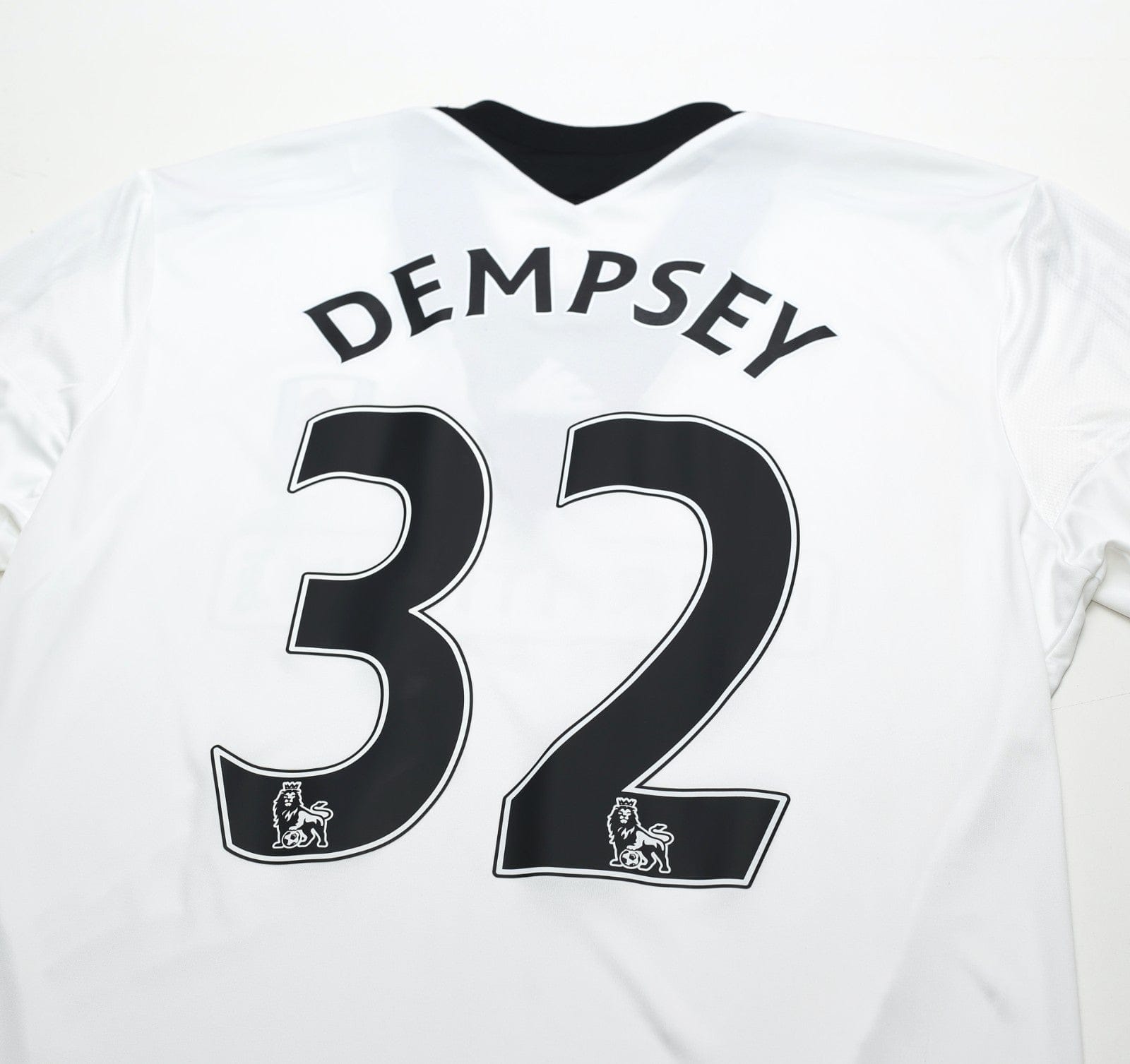 2013/14 DEMPSEY #32 Fulham Vintage adidas LS Formotion Home Football Shirt L/XL