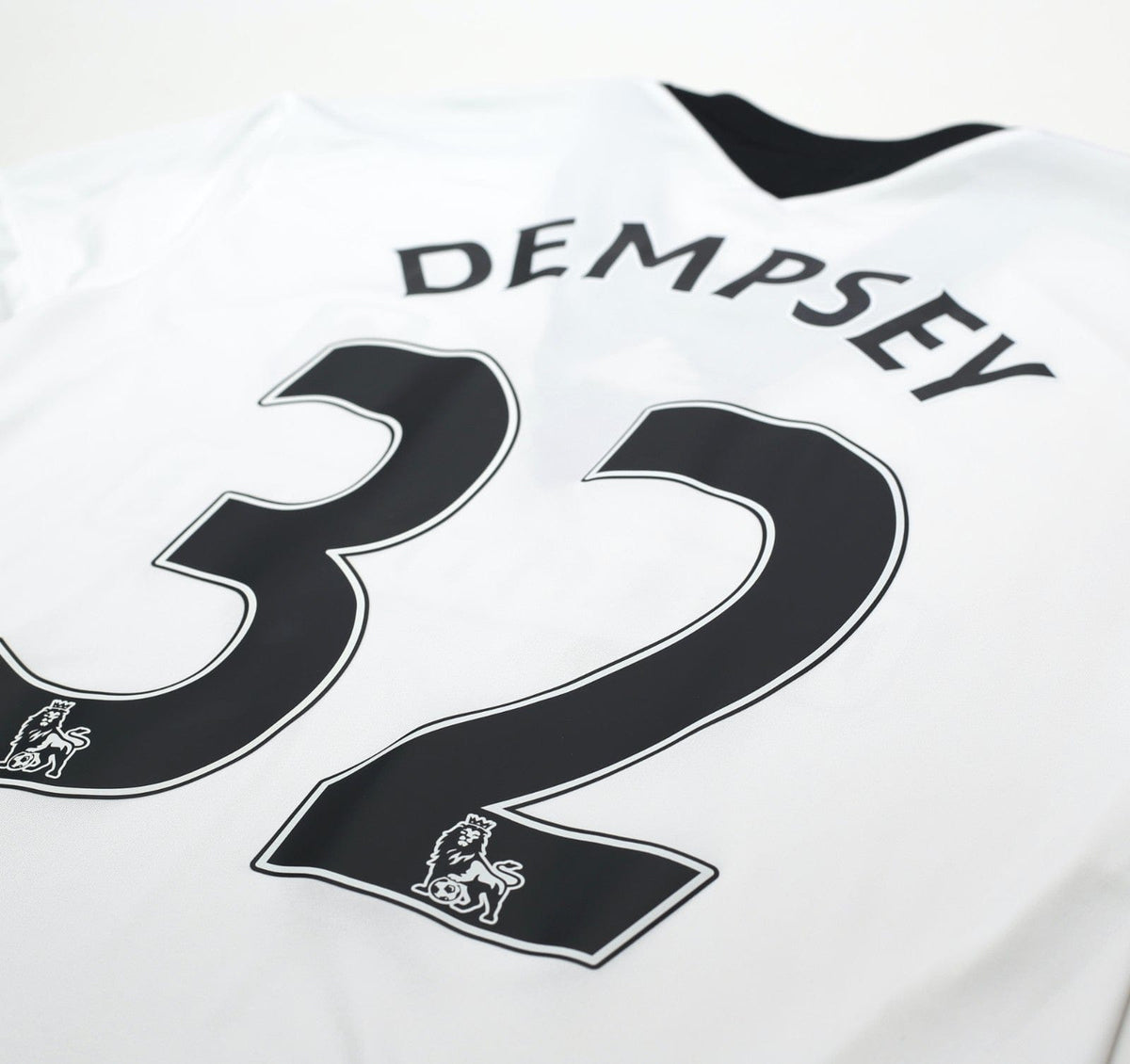 2013/14 DEMPSEY #32 Fulham Vintage adidas LS Formotion Home Football Shirt L/XL