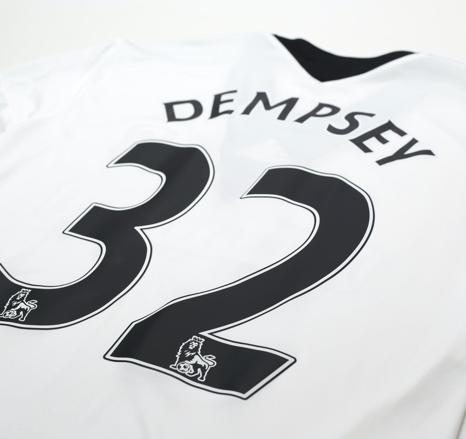 2013/14 DEMPSEY #32 Fulham Vintage adidas LS Formotion Home Football Shirt L/XL