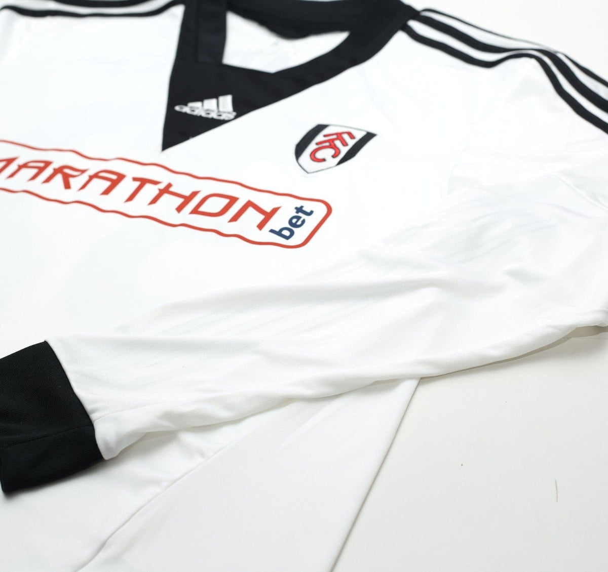 2013/14 DEMPSEY #32 Fulham Vintage adidas LS Formotion Home Football Shirt L/XL