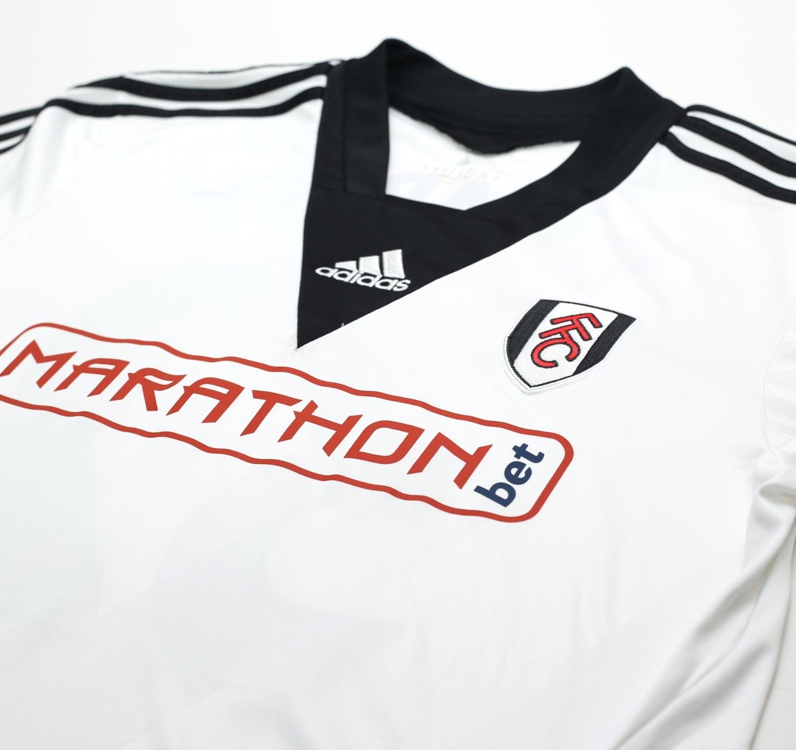 2013/14 DEMPSEY #32 Fulham Vintage adidas LS Formotion Home Football Shirt L/XL