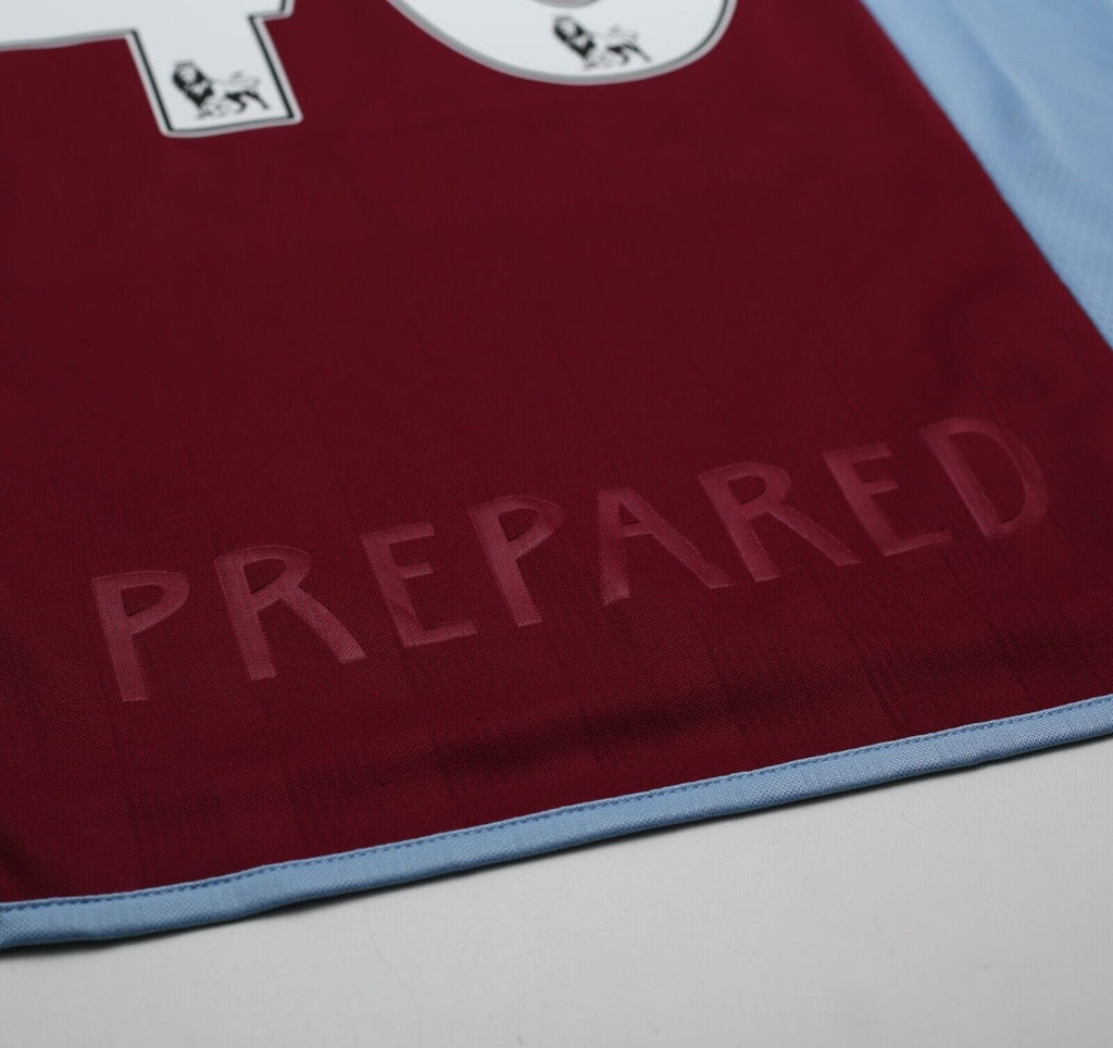 2013/14 GREALISH #40 Aston Villa Vintage Macron Home Football Shirt (M)