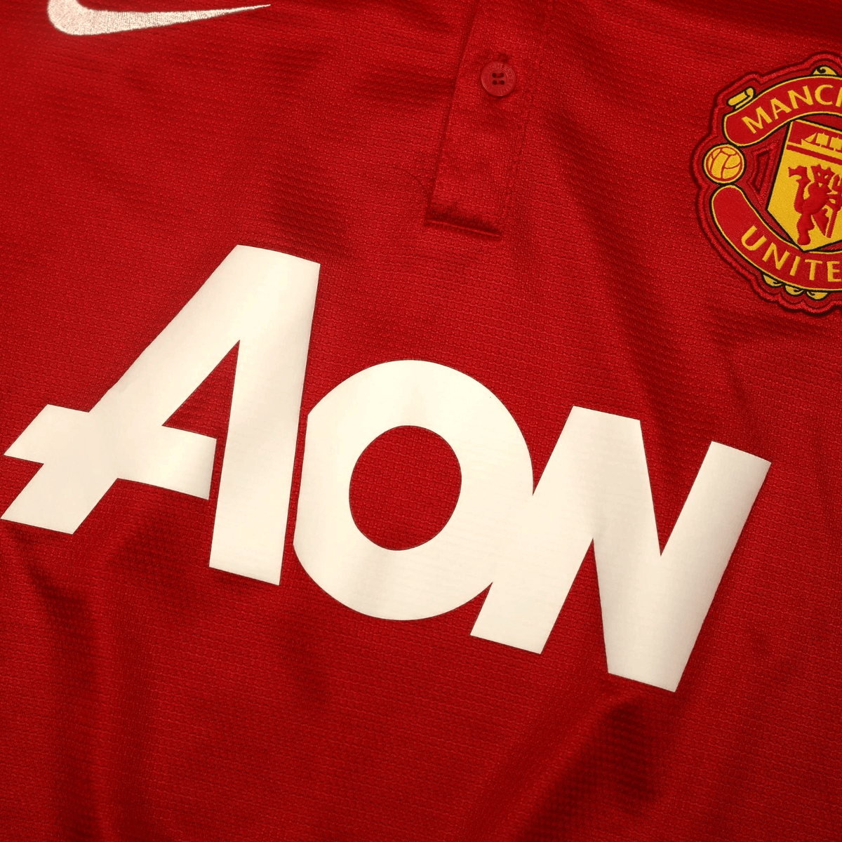 2013/14 Jones #4 Manchester United Vintage Home Football Shirt (XL)