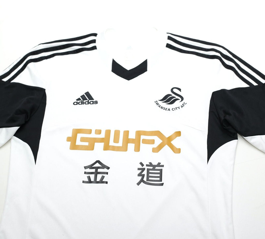 2013/14 SWANSEA CITY Vintage adidas Home Football Shirt (S)