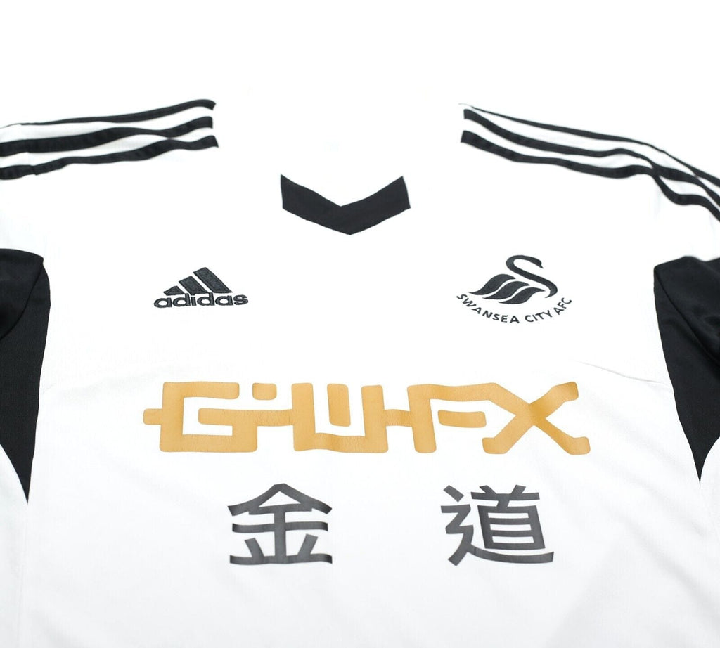 2013/14 SWANSEA CITY Vintage adidas Home Football Shirt (S)