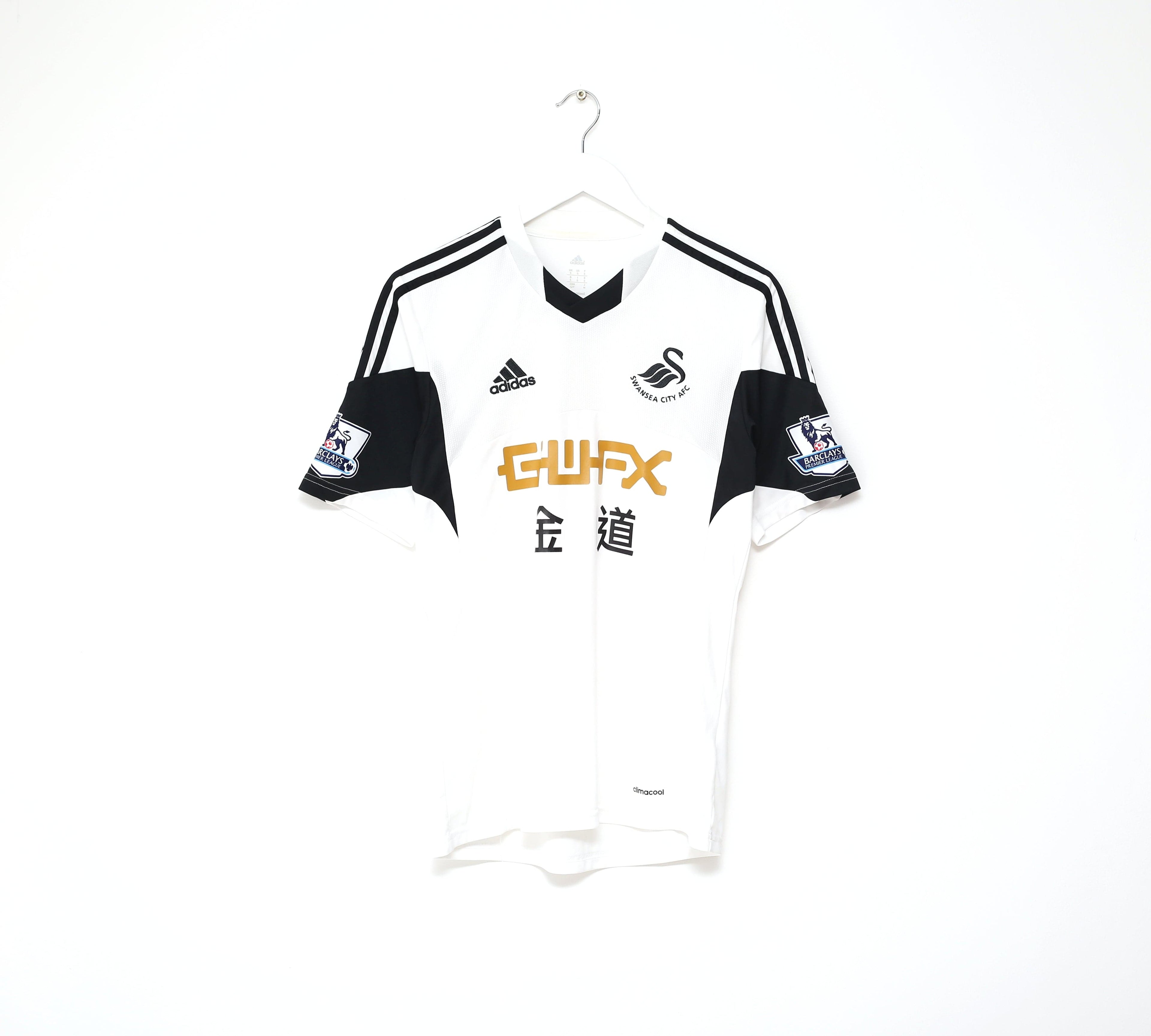 2013/14 SWANSEA CITY Vintage adidas Home Football Shirt (S)