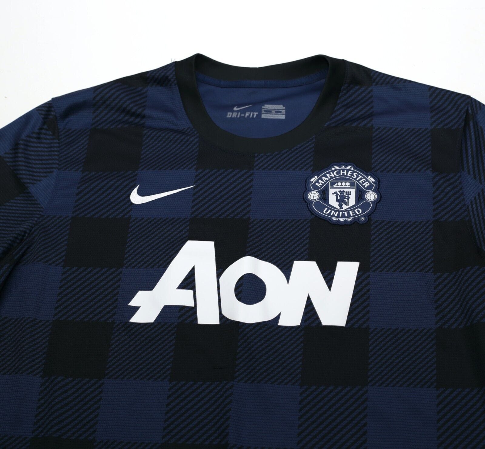 2013/14 VAN PERSIE #20 Manchester United Vintage Euro Away Football Shirt (XL)