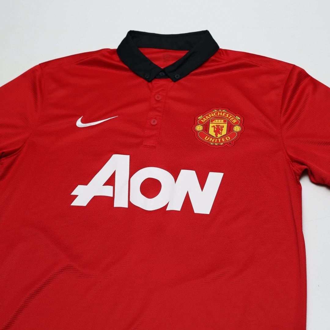 2013/14 Van Persie #20 Manchester United Vintage Home Football Shirt (M)