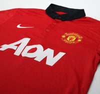 2013/14 VAN PERSIE #20 Manchester United Vintage Nike Home Football Shirt (M)
