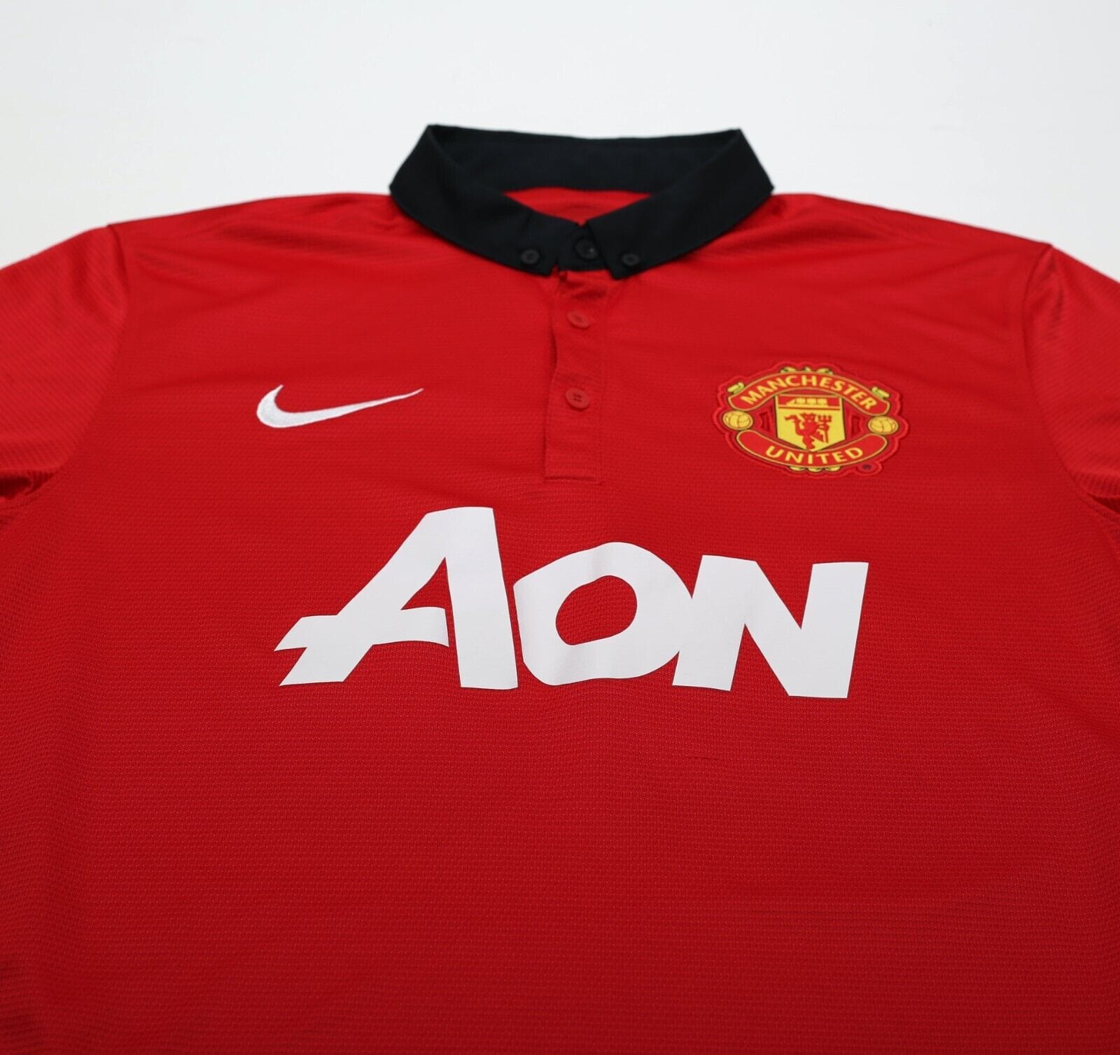 2013/14 VAN PERSIE #20 Manchester United Vintage Nike Home Football Shirt (M)