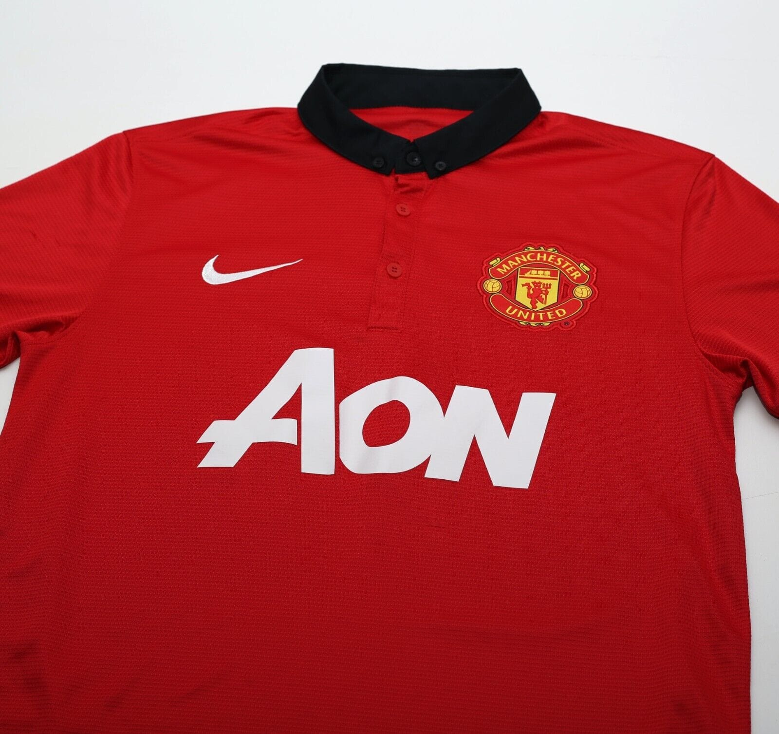 2013/14 VAN PERSIE #20 Manchester United Vintage Nike Home Football Shirt (M)