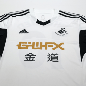 2013/14 Wilfried Bony #10 Swansea City Vintage adidas Home Football Shirt (L)