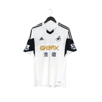 2013/14 Wilfried Bony #10 Swansea City Vintage adidas Home Football Shirt (L)