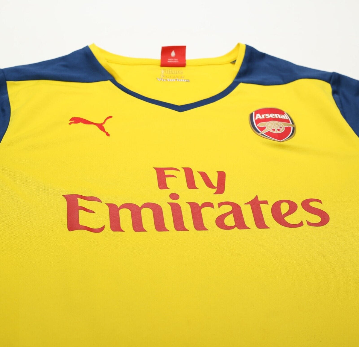 2014/15 ARSENAL Vintage PUMA Away Long Sleeve Football Shirt (XL)