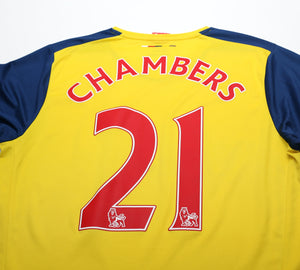 2014/15 CHAMBERS #121 Arsenal Puma Away Long Sleeve Football Shirt (L)