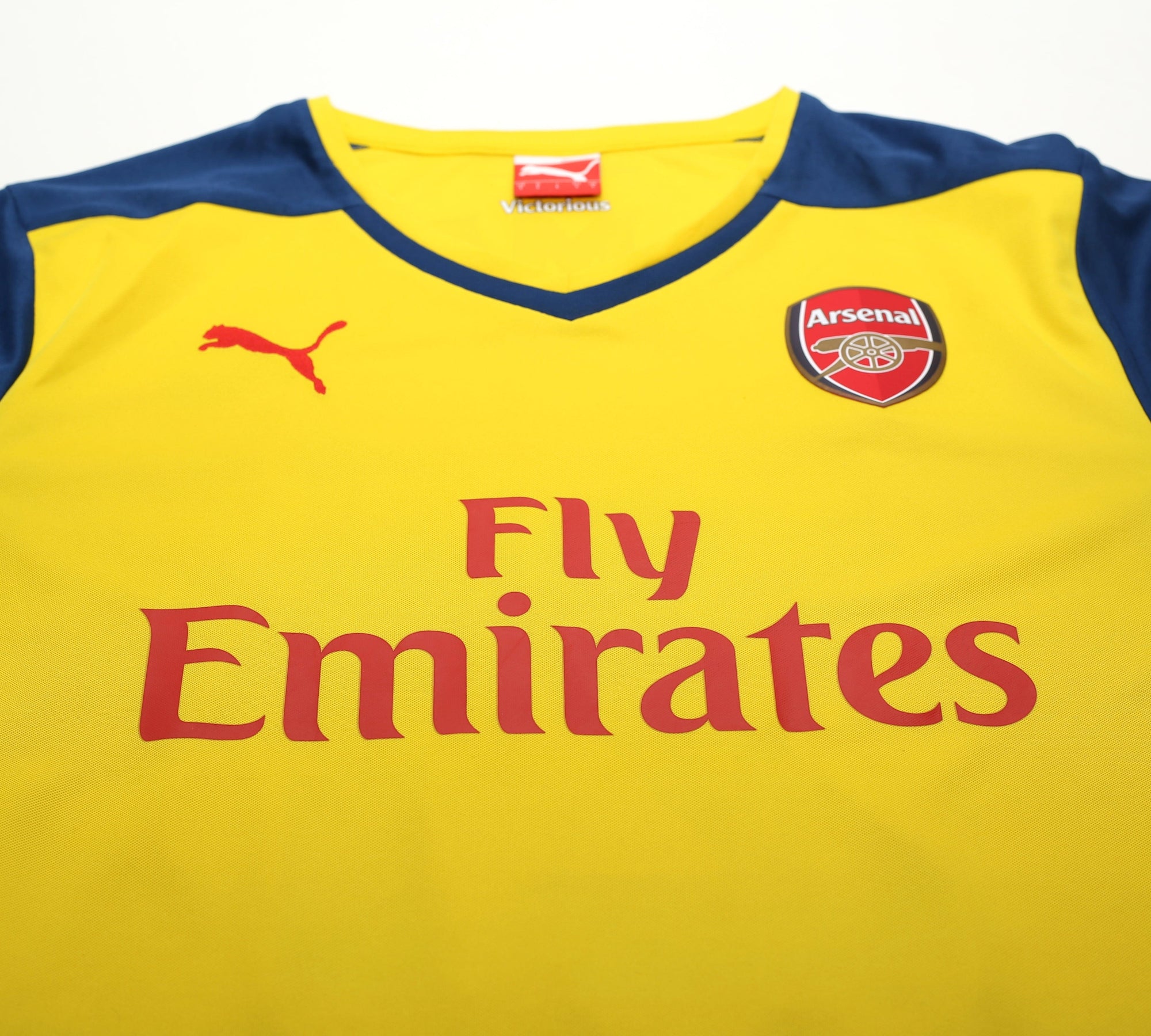 2014/15 CHAMBERS #121 Arsenal Puma Away Long Sleeve Football Shirt (L)