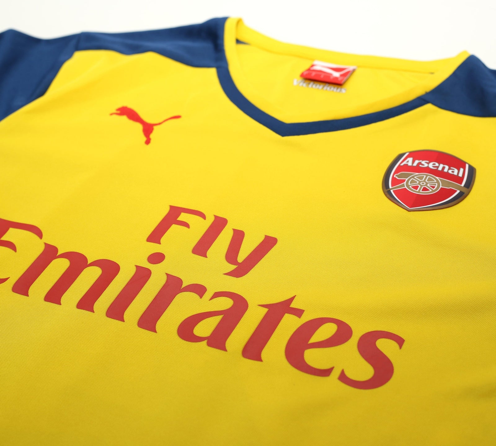 2014/15 CHAMBERS #121 Arsenal Puma Away Long Sleeve Football Shirt (L)