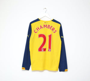 2014/15 CHAMBERS #121 Arsenal Puma Away Long Sleeve Football Shirt (L)