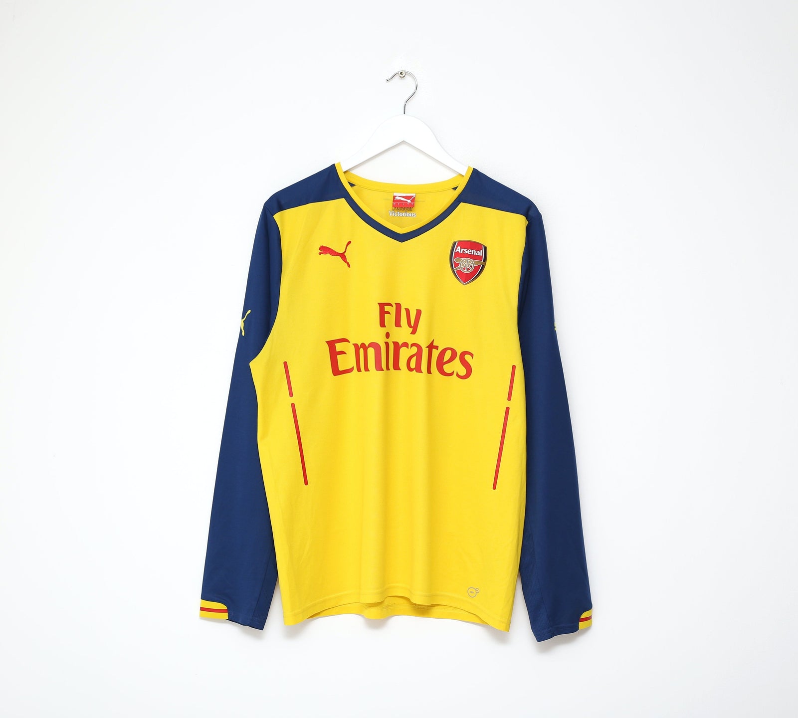 2014/15 CHAMBERS #121 Arsenal Puma Away Long Sleeve Football Shirt (L)