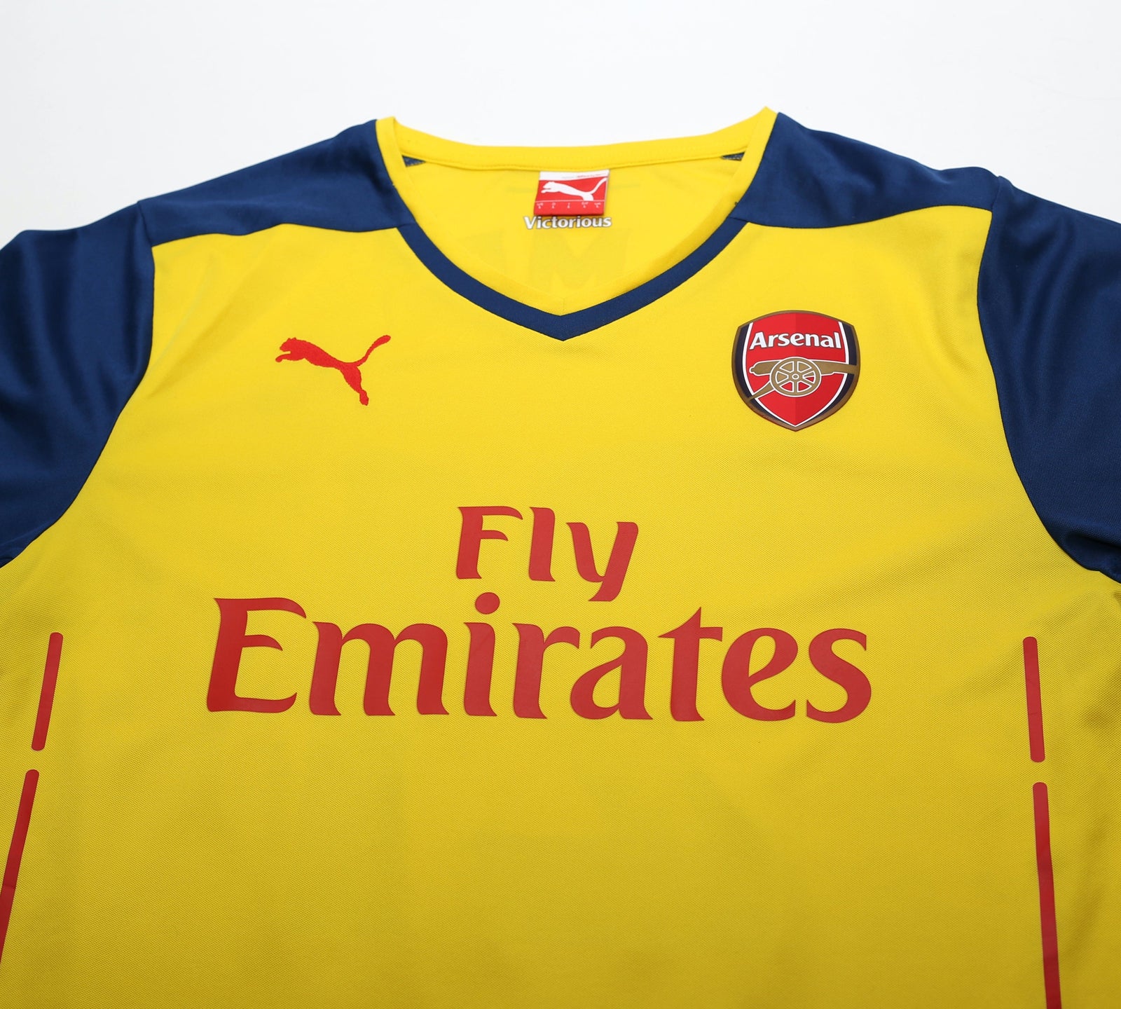 2014/15 CHAMBERS #121 Arsenal Puma Away Long Sleeve Football Shirt (L)