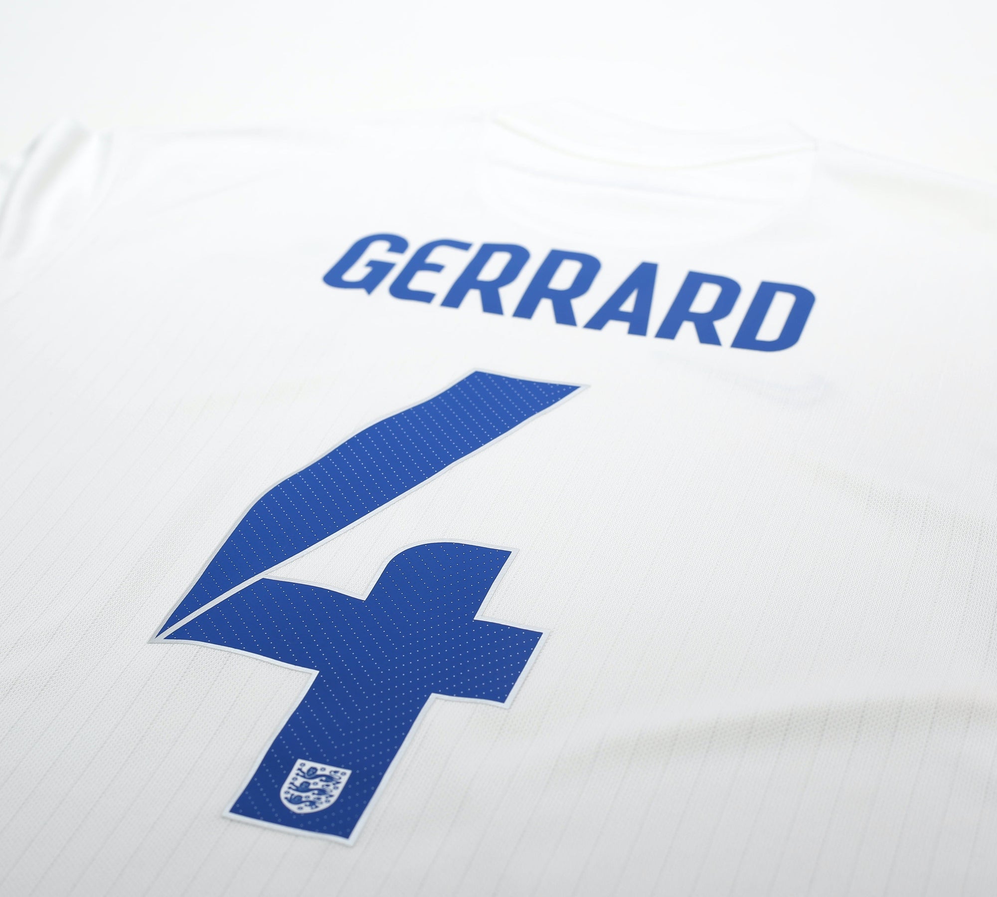 2014/15 GERRARD #4 England Vintage Nike Home Football Shirt (L)