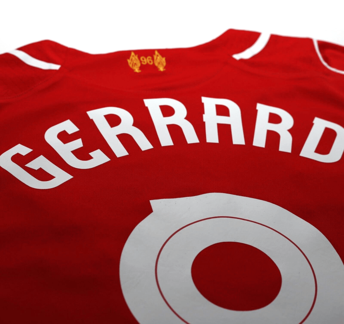 2014/15 GERRARD #8 Liverpool Warrior Home Football Shirt (L)