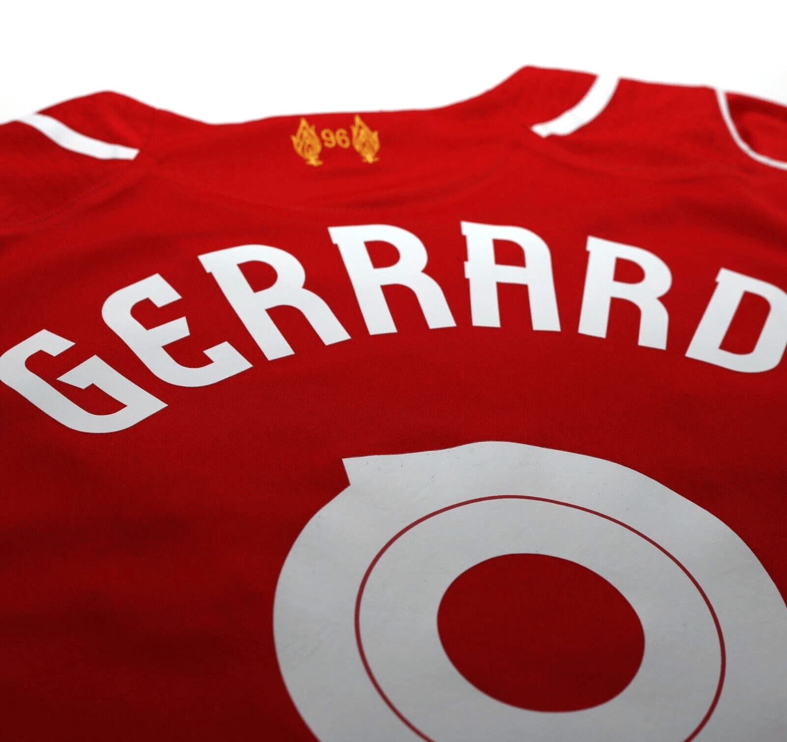 2014/15 GERRARD #8 Liverpool Warrior Home Football Shirt (L)