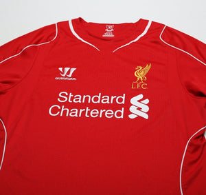 2014/15 GERRARD #8 Liverpool Warrior Home Football Shirt (L)