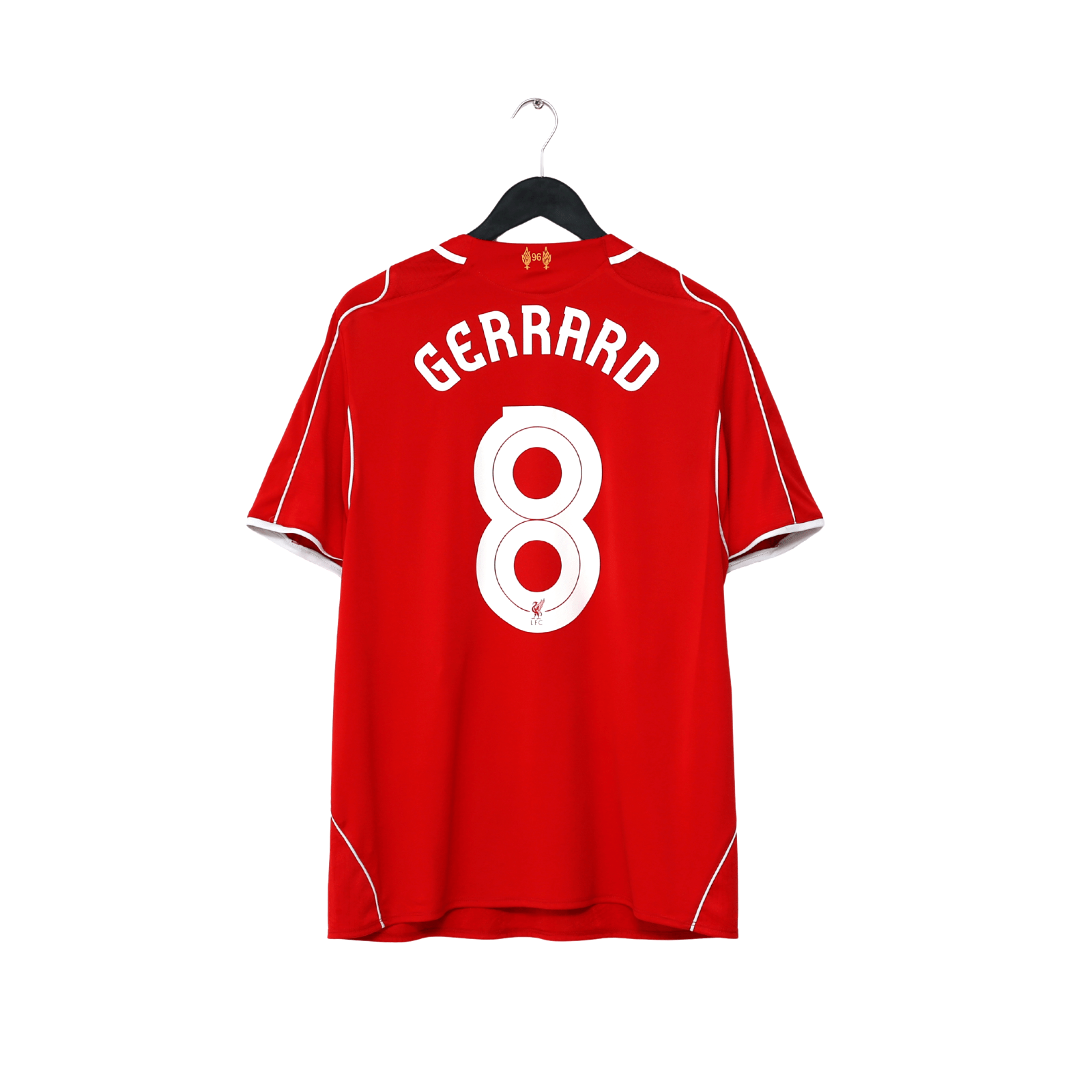 2014/15 GERRARD #8 Liverpool Warrior Home Football Shirt (L)