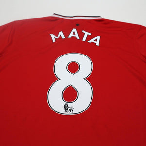2014/15 Mata #8 Manchester United Vintage Nike Home Football Shirt (L)
