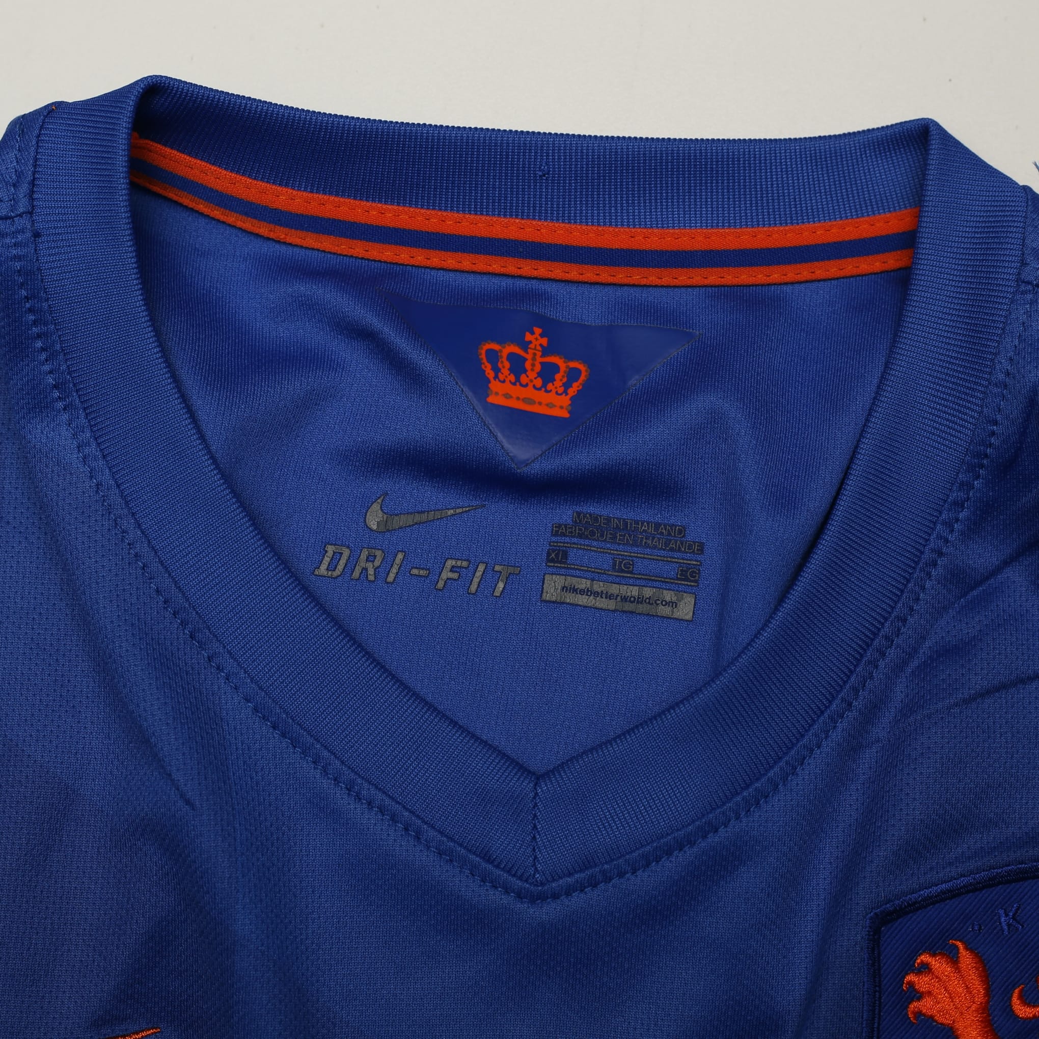 2014/15 Van Basten #9 Holland Vintage Nike Away Football Shirt (XL)