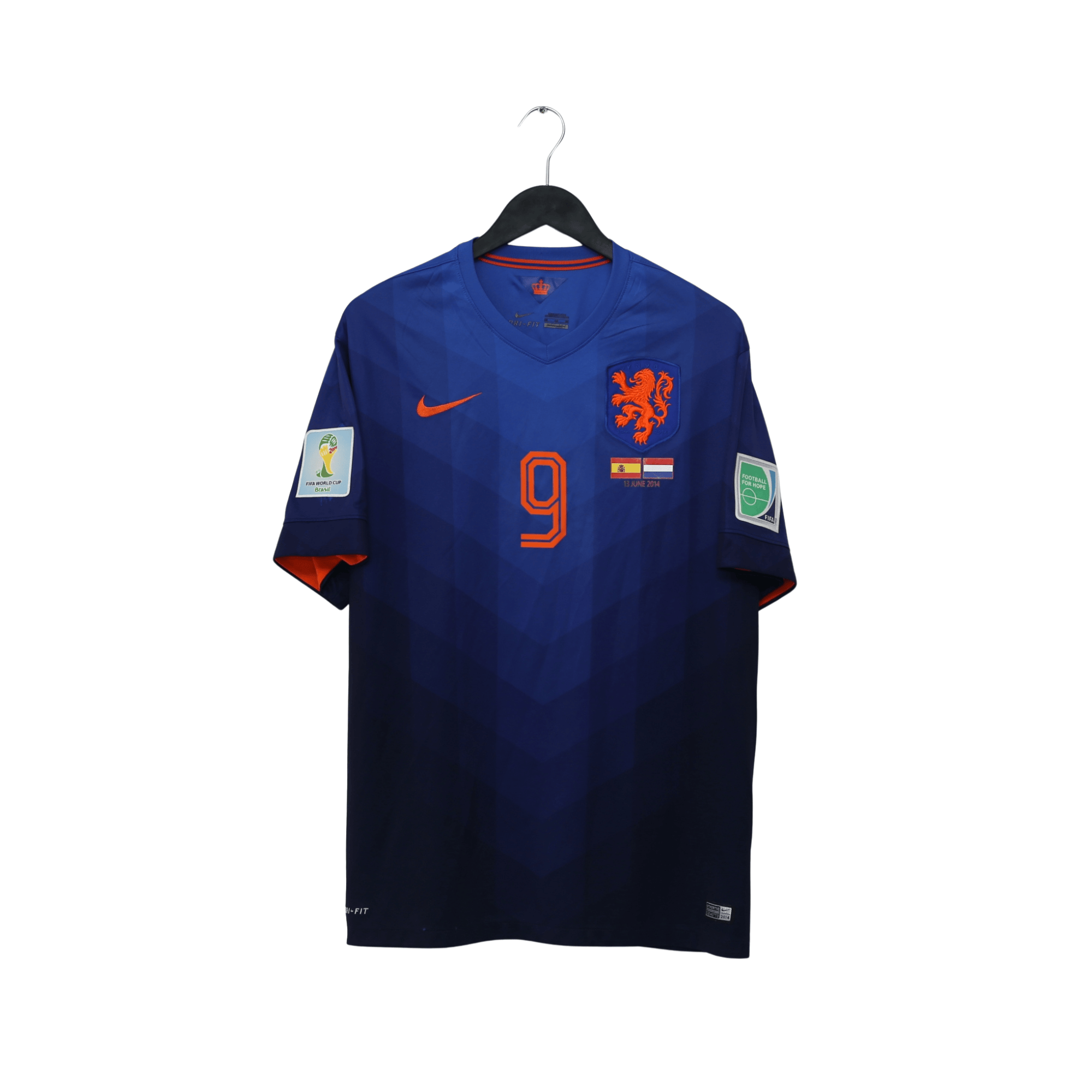 2014/15 Van Basten #9 Holland Vintage Nike Away Football Shirt (XL)