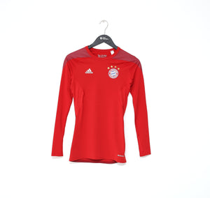 2015/16 BAYERN MUNICH adidas Techfit Compression Base Layer Football Shirt (S)