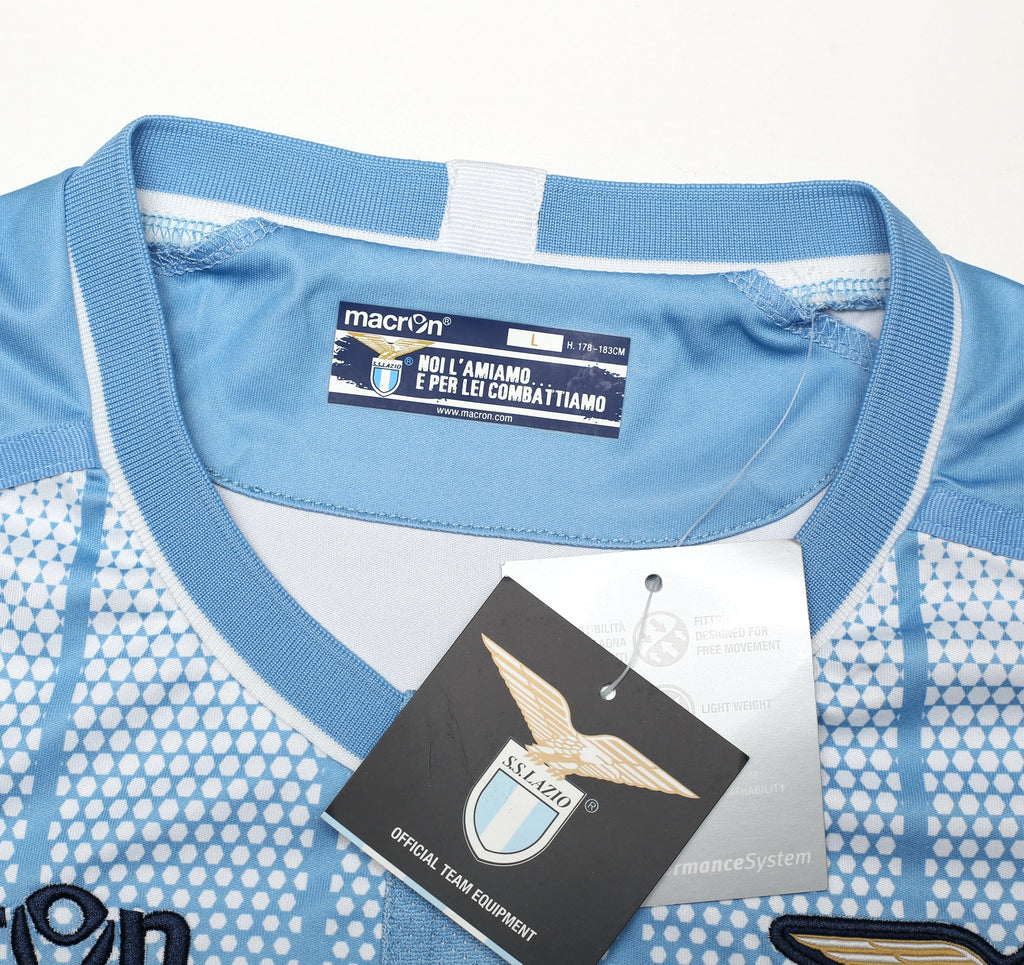 2015/16 LAZIO 'FIinale TIM Cup 2015' Macron Home Football Shirt (L) BNWT