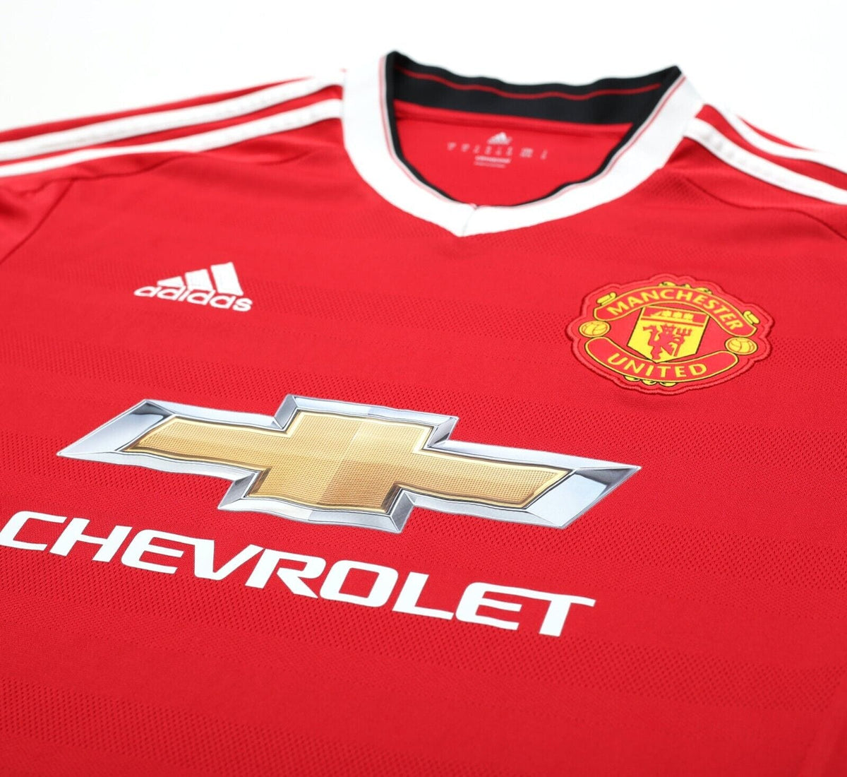 2015/16 MANCHESTER UNITED Vintage adidas Home Football Shirt (M)