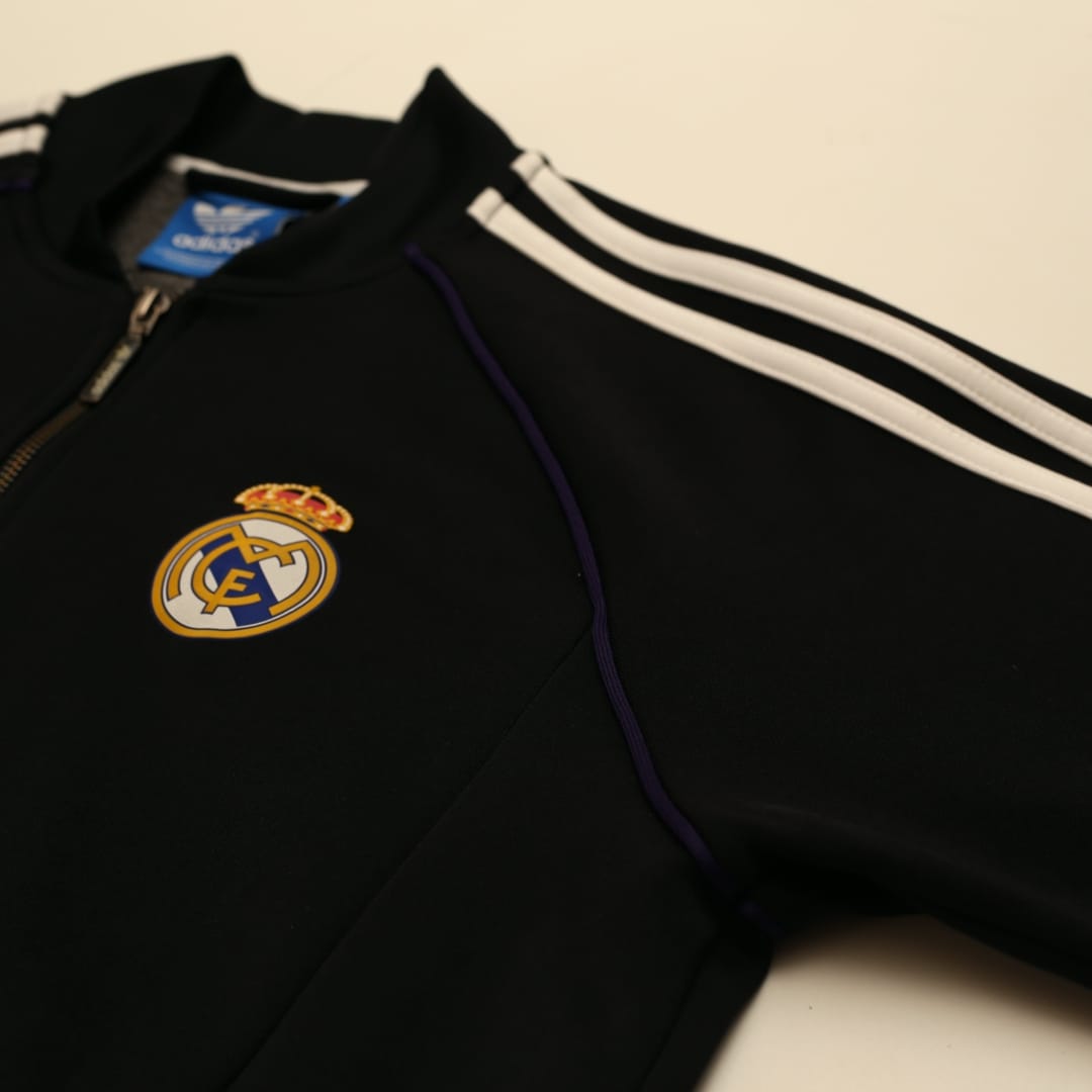 2015/16 Real Madrid Retro adidas Original Football Track Top Jacket (M)