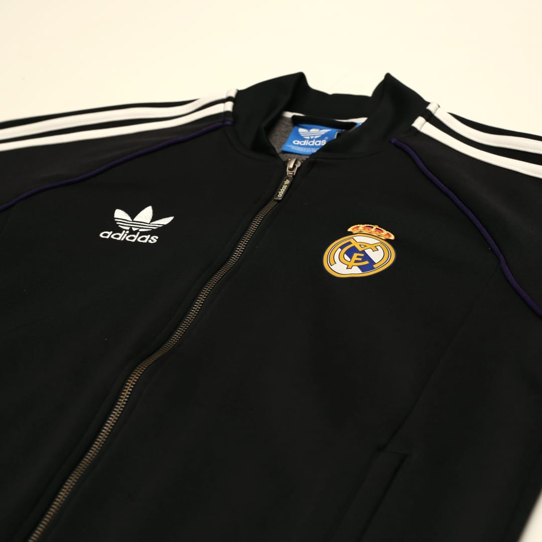 2015/16 Real Madrid Retro adidas Original Football Track Top Jacket (M)