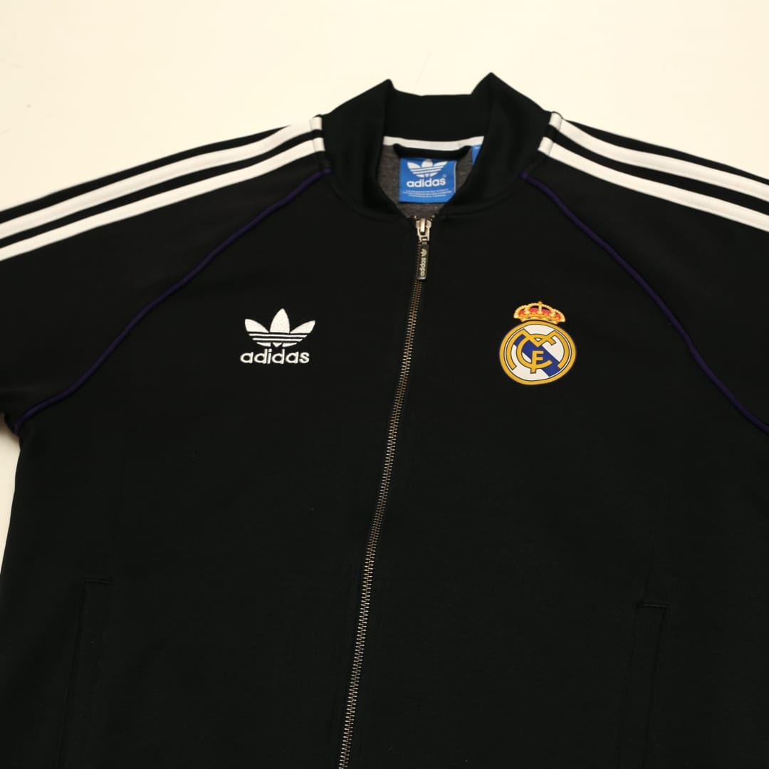 2015/16 Real Madrid Retro adidas Original Football Track Top Jacket (M)