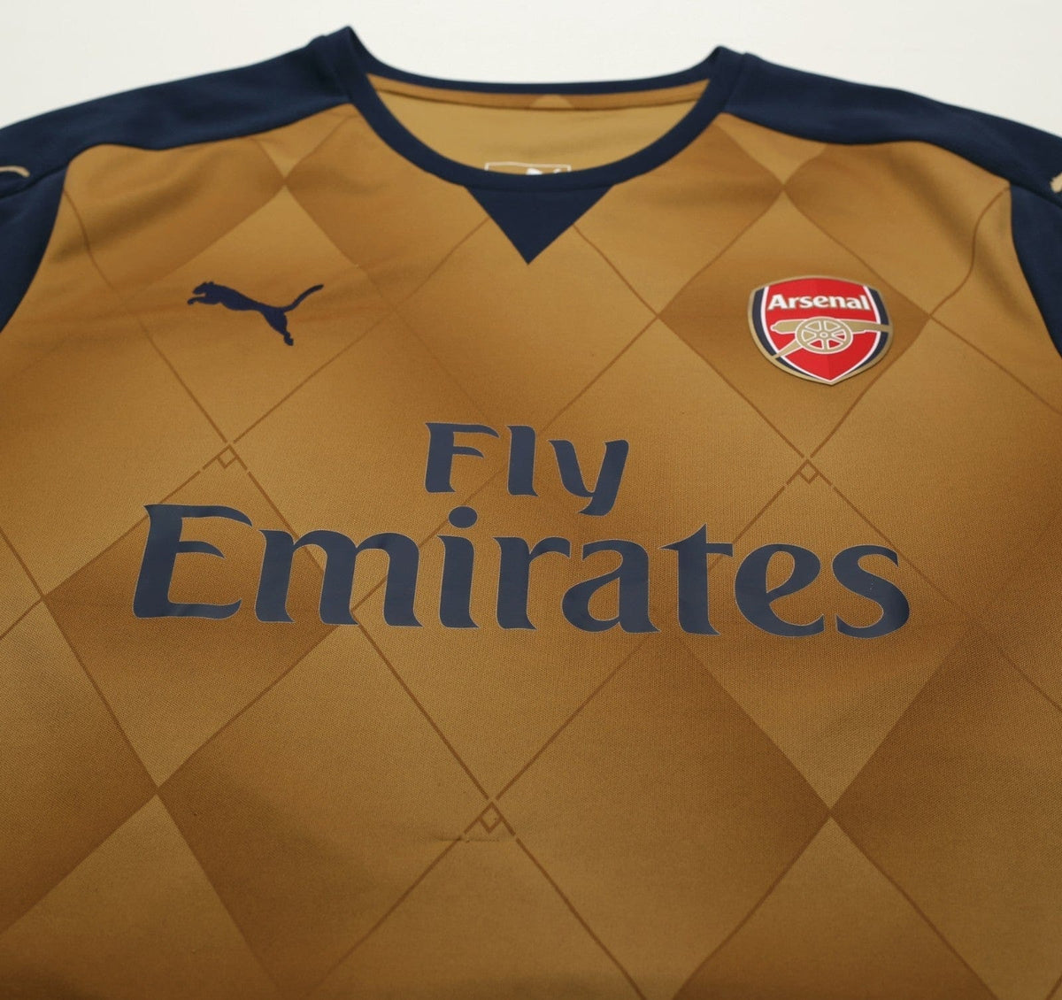 2015/16 S. CAZORLA #19 Arsenal Vintage PUMA Away Football Shirt (XL)