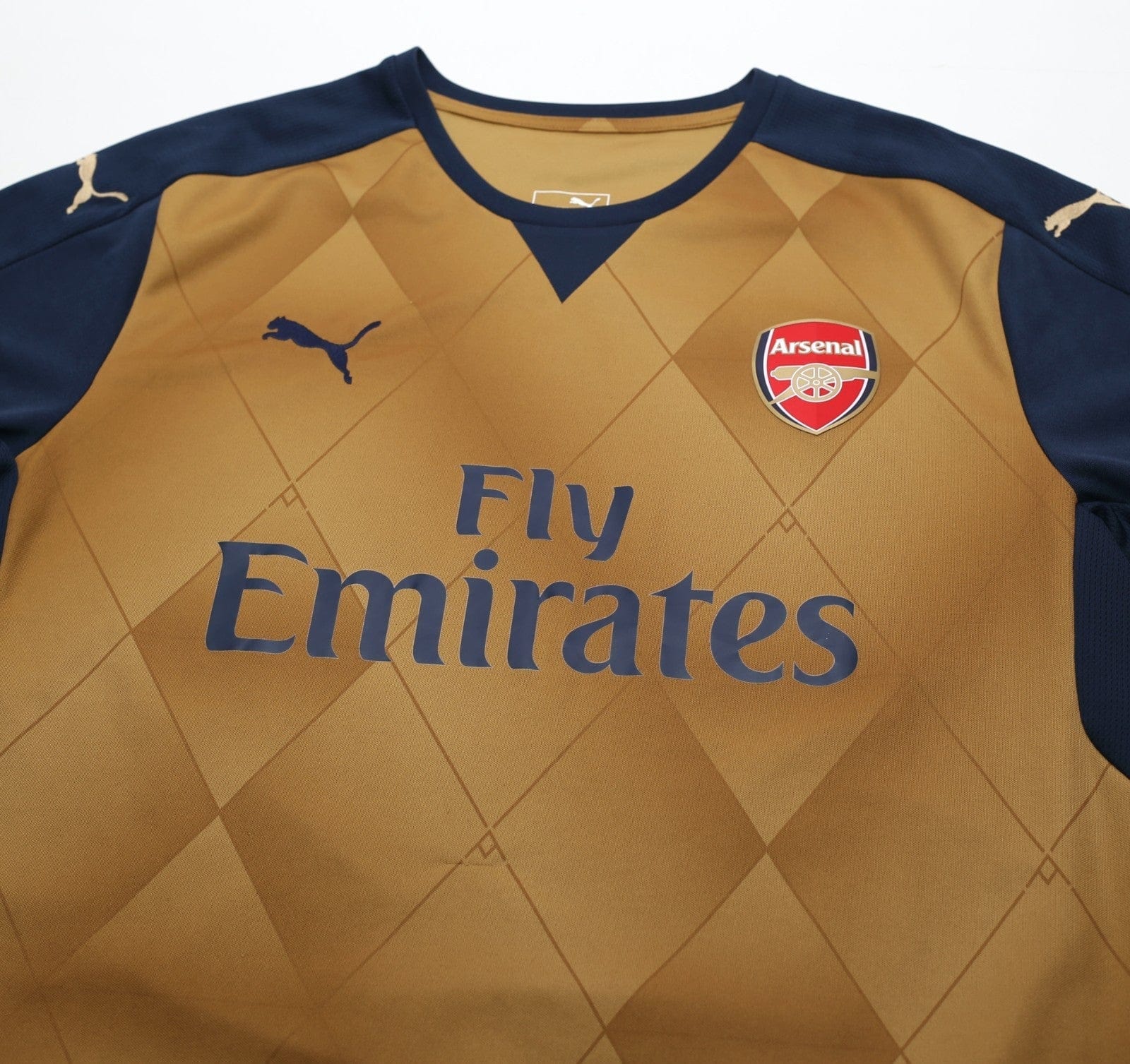 2015/16 S. CAZORLA #19 Arsenal Vintage PUMA Away Football Shirt (XL)