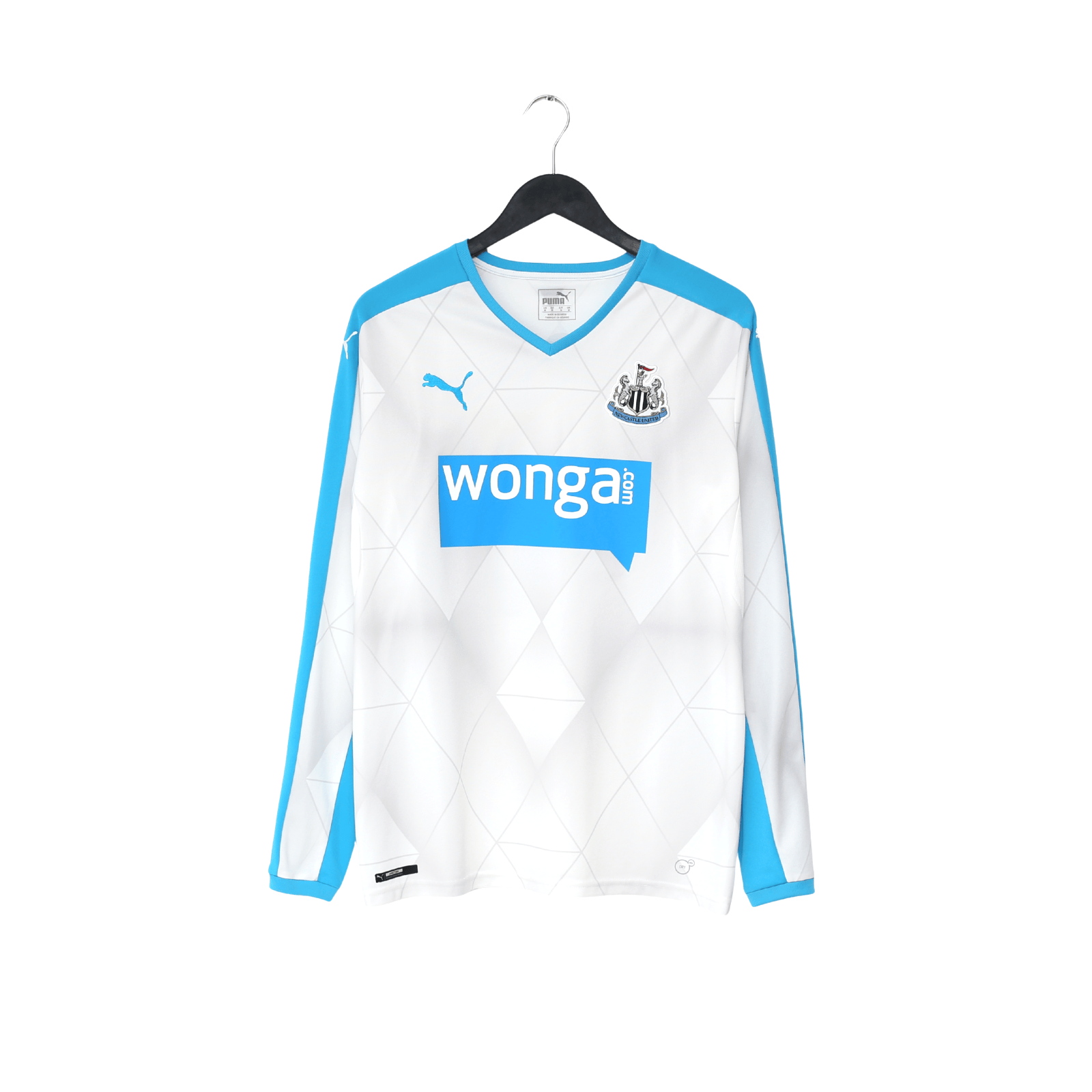 2015/16 TIOTE #24 Newcastle Utd Vintage PUMA Long Sleeve Away Football Shirt (M)