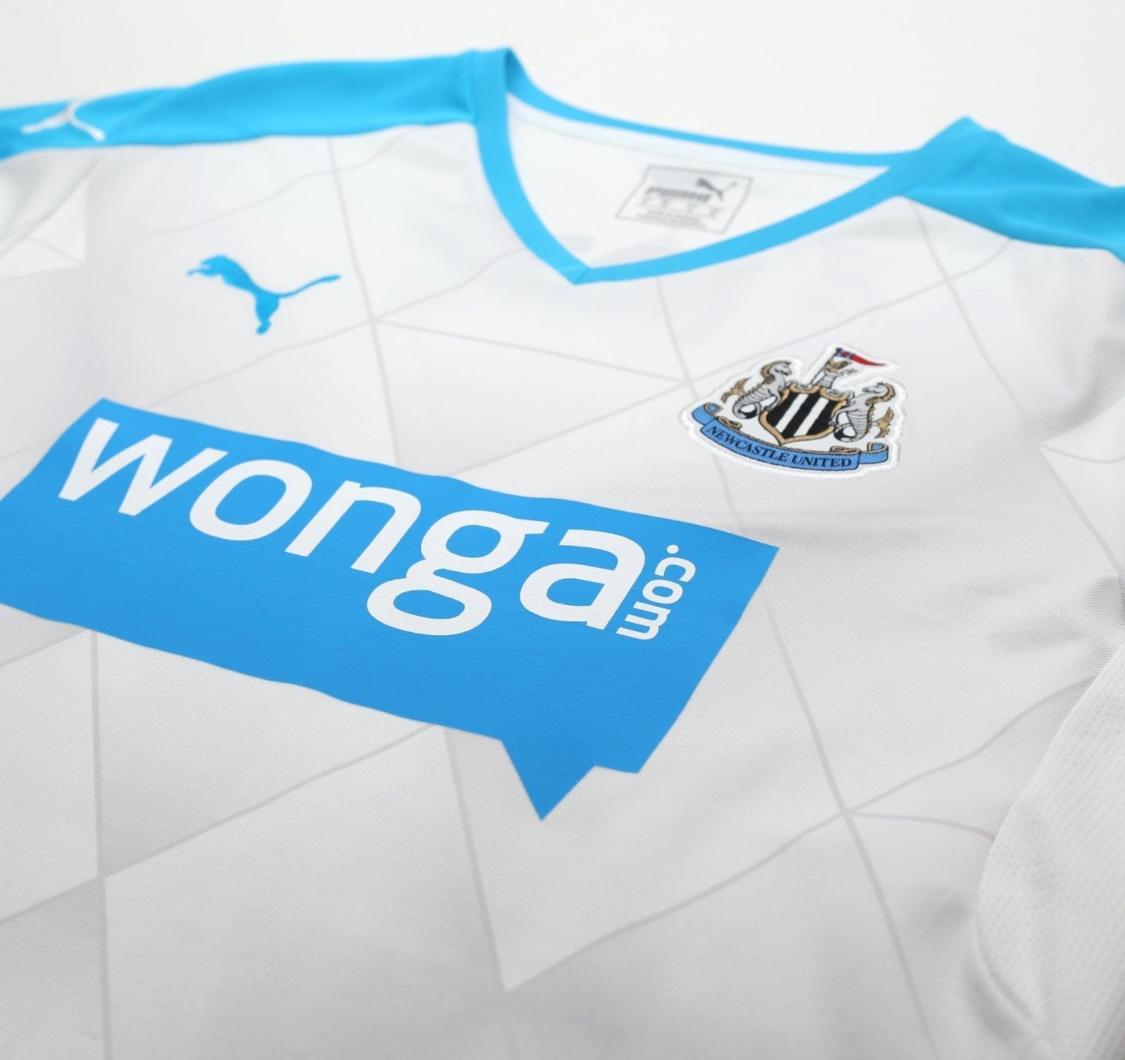 2015/16 TIOTE #24 Newcastle Utd Vintage PUMA Long Sleeve Away Football Shirt (M)