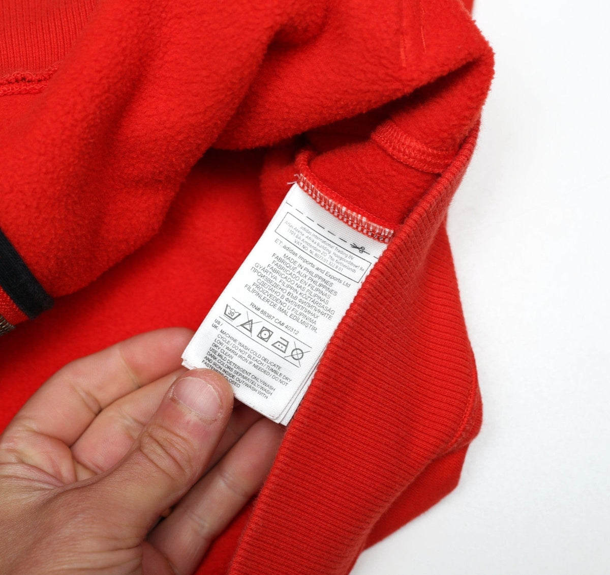 2015 MANCHESTER UNITED Retro adidas Originals Hoodie (M)