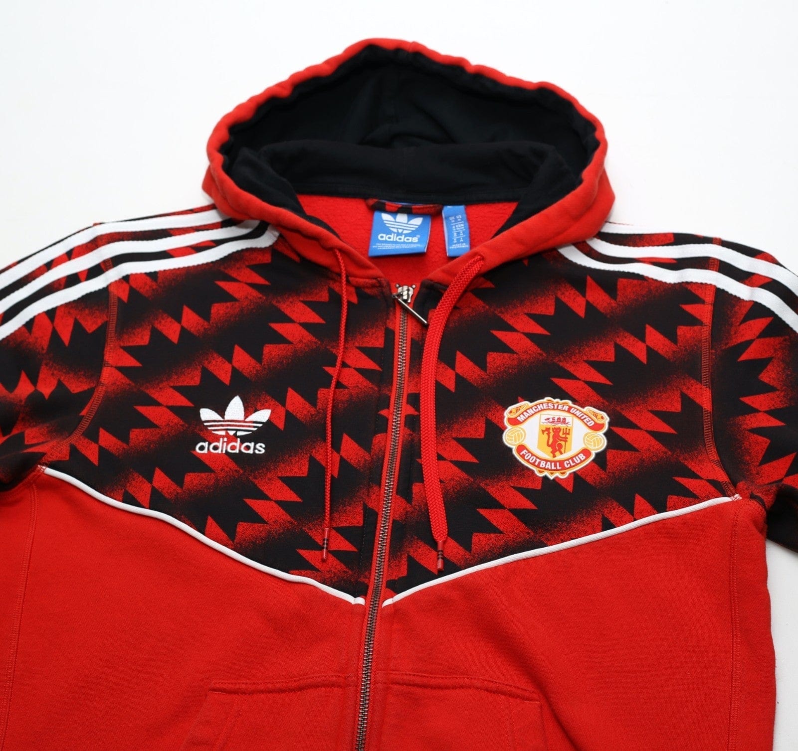 2015 MANCHESTER UNITED Retro adidas Originals Hoodie (M)