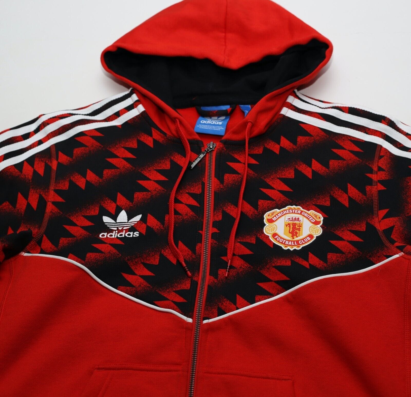 2015 MANCHESTER UNITED Retro adidas Originals Hoodie M Football Shirt Collective